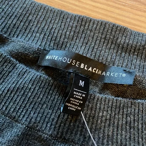 White House Black Market Women’s Heather Gray Sweater, Size M - Picture 4 of 5